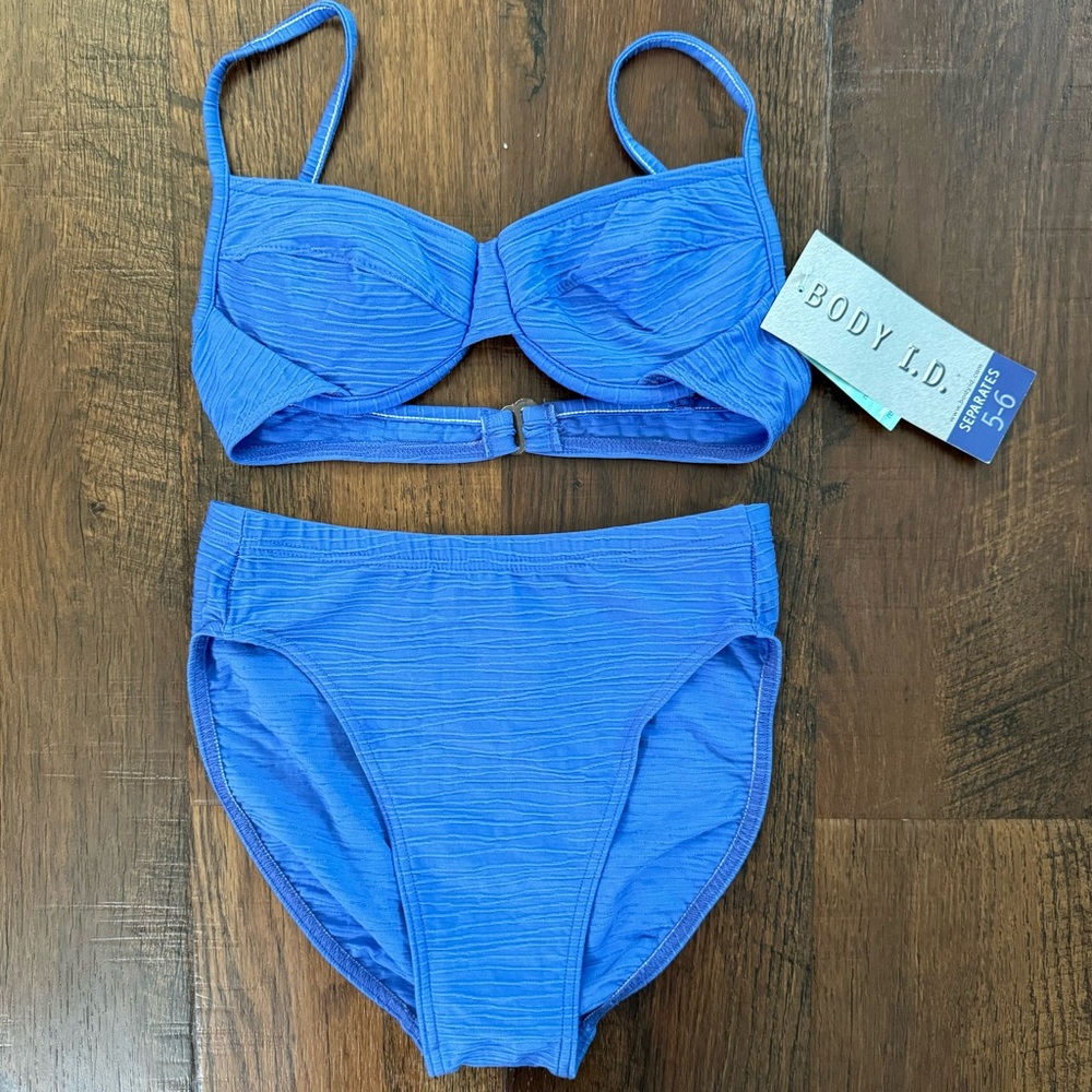 BODY I.D. two piece bikini, size 6, NWT